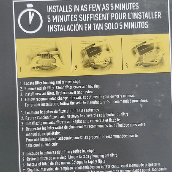 Fram Ultra Air Premiun Air Filter Honda Car Parts 12290 - Picture 6 of 7